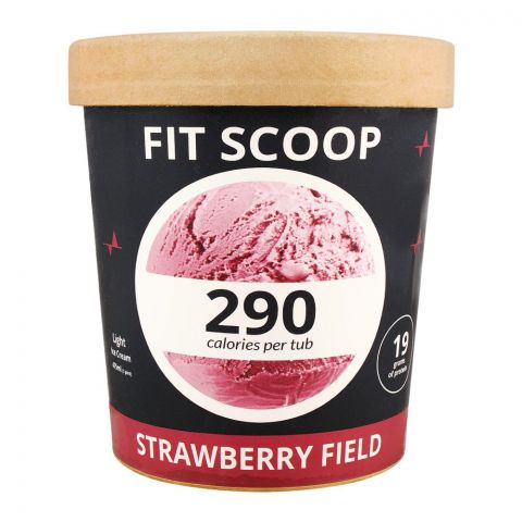 Fit Scoop Strawberry Field Light Ice Cream, 475ml