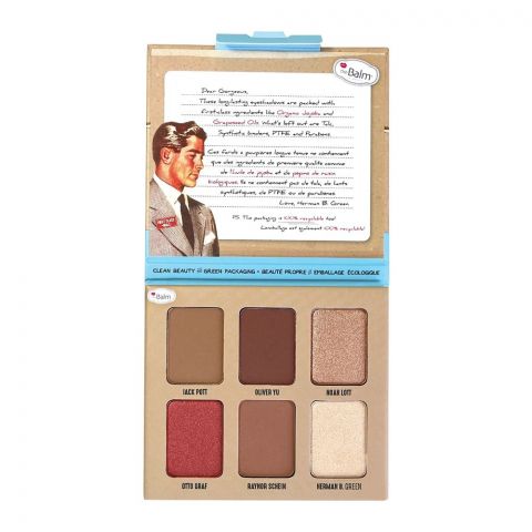 theBalm Male Order First Class Male Eyeshadow Palette, 6 Shades