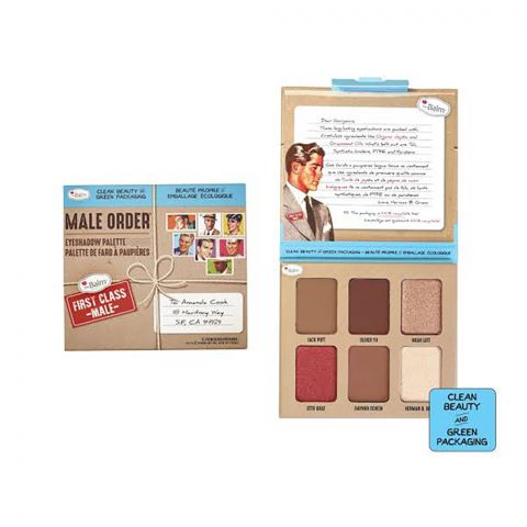 theBalm Male Order First Class Male Eyeshadow Palette, 6 Shades