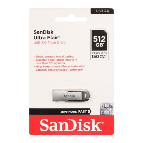 Sandisk Ultra Flair USB 3.0 512GB Flash Drive