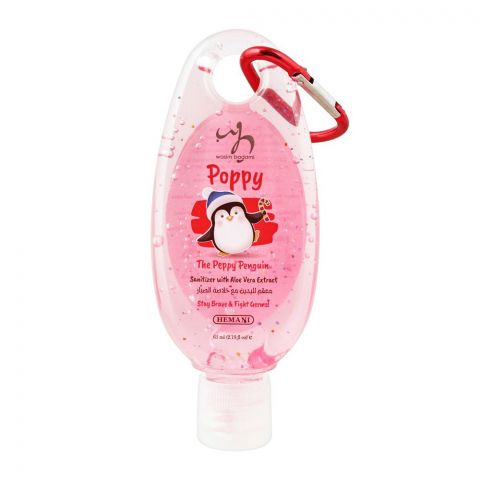 Wasim Badami Poppy The Peppy Penguin Kids Hand Sanitizer, 65ml
