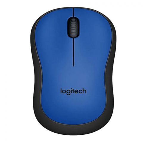 Logitech Wireless Mouse, Blue/Black, M-221