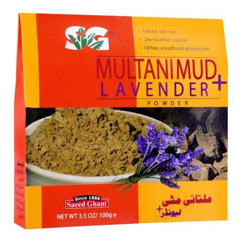 Saeed Ghani Multani Mud+Lavender Powder, 100g
