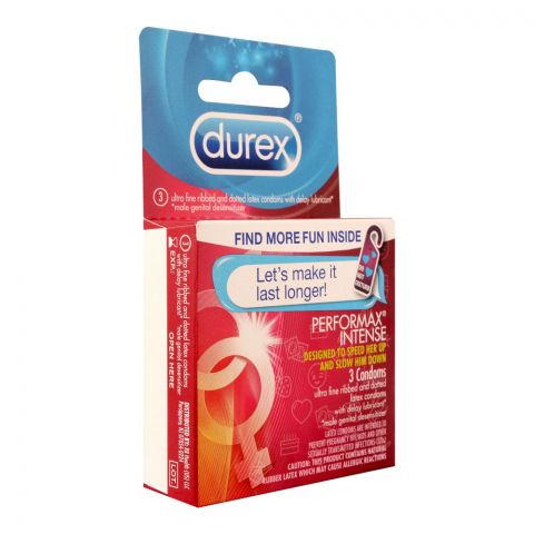 Durex Performax Intense Condoms, 3-Pack