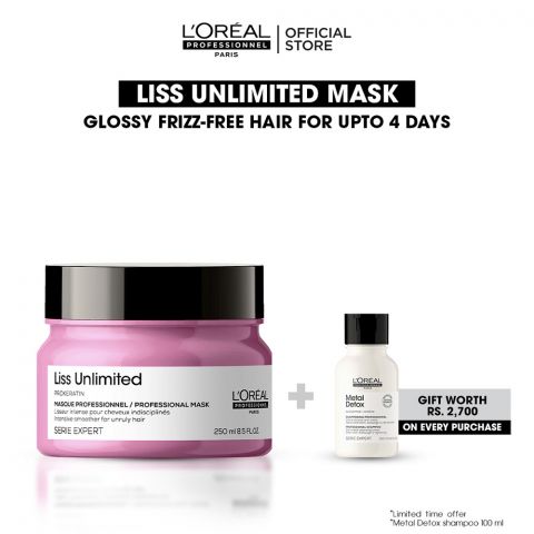 L'Oreal Professionnel Serie Expert Pro-Keratin Liss Unlimited Professional Masque, 250ml