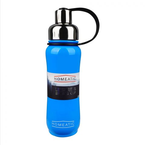 Homeatic Steel Water Bottle, 500ml Capacity, Blue, KD-850