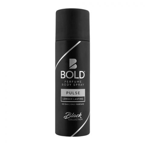 Bold Black Collection Pulse Long Lasting Perfume Body Spray, 120ml