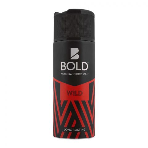 Bold Wild Long Lasting Deodorant Body Spray, For Men, 150ml