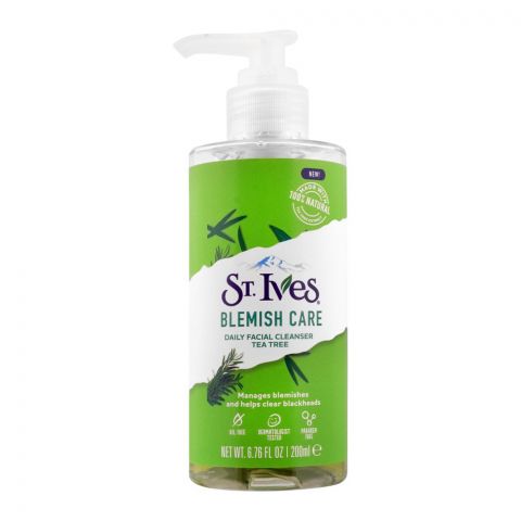 St. Ives Blemish Care Tea Tree Daily Facial Cleanser, 200ml