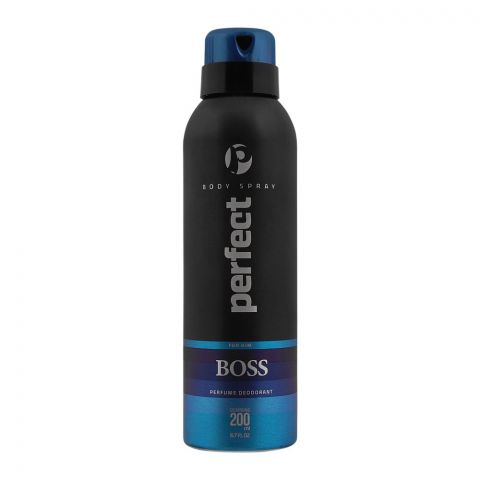 Perfect For Him Boss Perfume Deodorant Body Spray, For Men, 200ml