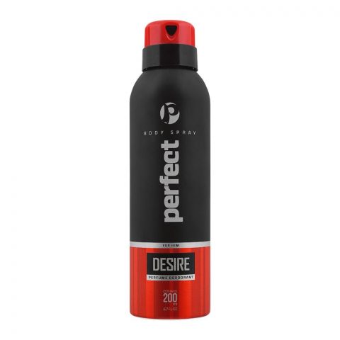 Perfect For Him Desire Perfume Deodorant Body Spray, For Men, 200ml