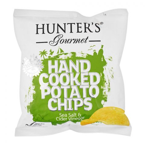 Hunter's Gourmet Sea Salt & Cider Vinegar Hand Cooked Potato Chips, 40g