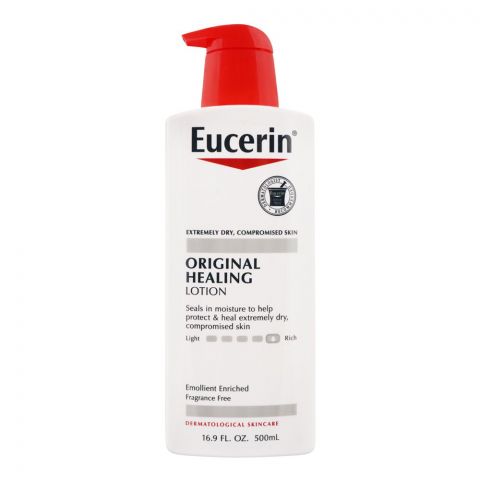 Eucerin Original Healing Lotion, Extremely Dry Compromised Skin, Fragrance Free, 500ml