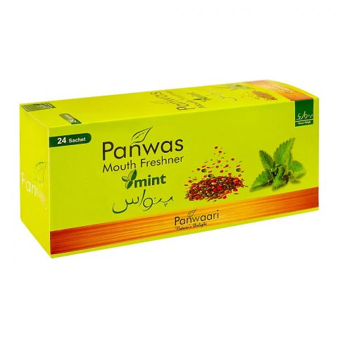 Panwaari Panwas Mint Mouth Freshener, 24-Pack