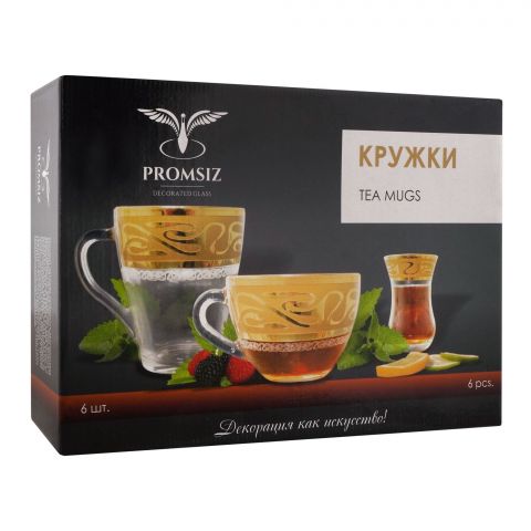 Promsiz Tea Mug Set, 6 Pieces, EAV03-1649