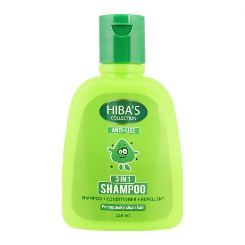 Hiba's Collection Anti Lice 3 in 1 Shampoo, 150ml