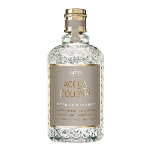 4711 Acqua Colonia Myrrh & Kumquat Eau De Cologne, Fragrance For Men & Women, 170ml