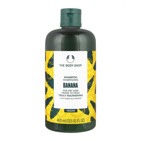 The Body Shop Banana Truly Nourishing Vegan Shampoo, For Dry Hair, 400ml