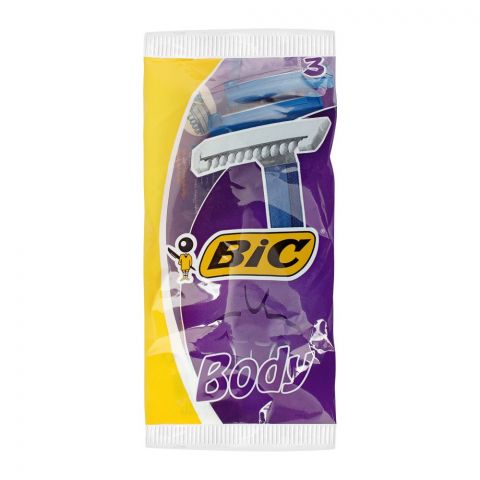 BIC Body Disposable Razor, 3-Pack