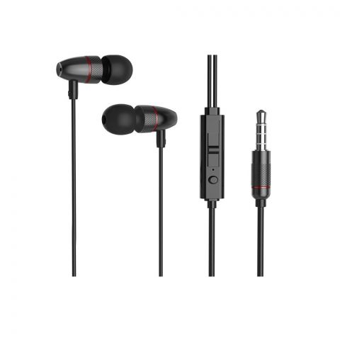 Hoco Magnificent Universal Earphone With Mic, Black, M59