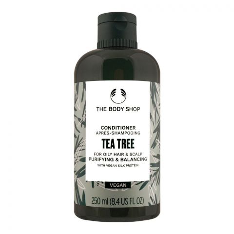The Body Shop Tea Tree Purifying & Balancing Vegan Conditioner, For Oily Hair & Scalp, 250ml