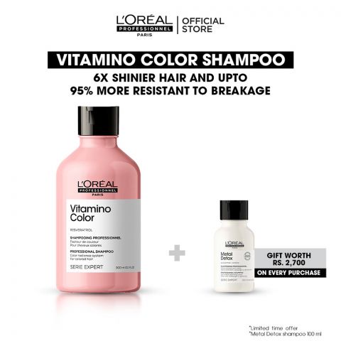 L'Oreal Professionnel Serie Expert Resveratrol Vitamino Color Professional Shampoo, 300ml