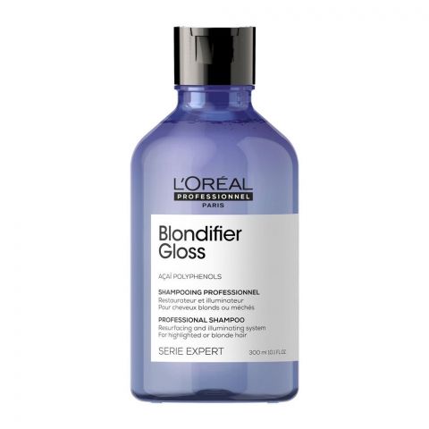 L'Oreal Professionnel Serie Expert Acai Polyphenols Blondifier Gloss Shampoo, 300ml