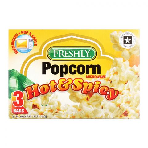 Freshly Hot & Spicy Microwave Pop Corn, 297g