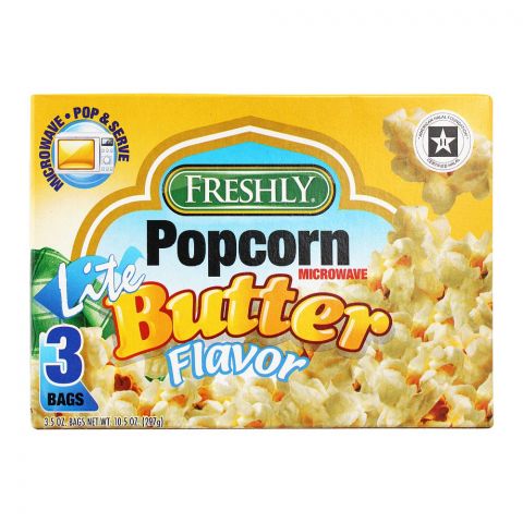 Freshly Lite Butter Microwave Pop Corn, 297g