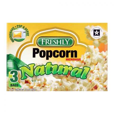 Freshly Natural Microwave Pop Corn, 297g
