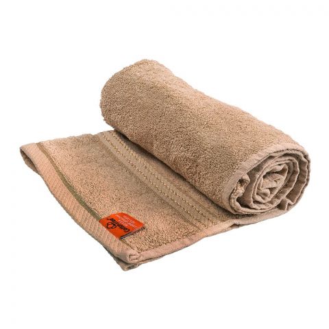 Cotton Tree Combed Cotton Hand Towel, 50x100, Light Brown