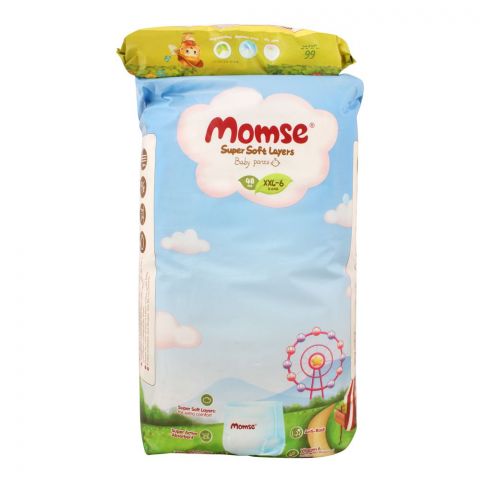 Momse Baby Pants, XXL No.6, 15 KG, 48-Pack