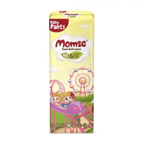 Momse Baby Pants, XXL No.6, 15 KG, 42-Pack