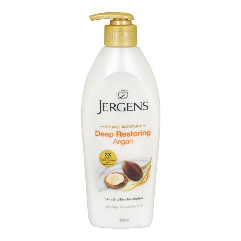 Jergens Deep Restoring Argan Body Lotion, For Extra Dry Skin, 400ml