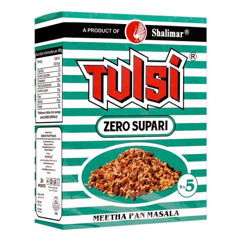 Shalimar Tulsi Zero Supari, 24-Pack