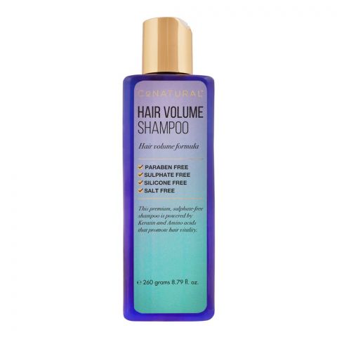 CoNatural Hair Volume Shampoo, Paraben & Sulfate Free, 260ml