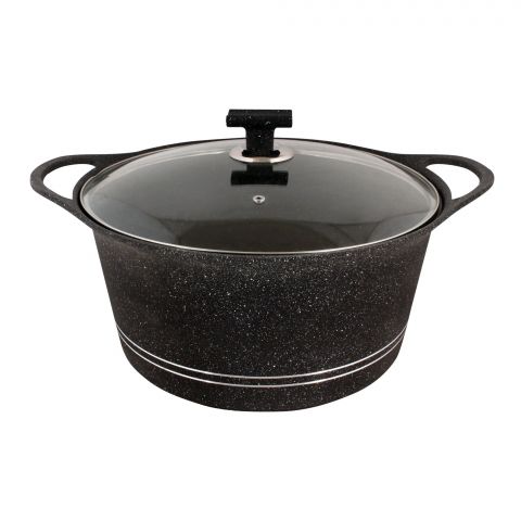 Sonex Soft Touch Knob Glory Pot 20cm, Black and Brown, 53122