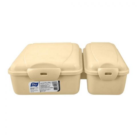 Titiz Dual Lunch Box, White, AP-9082