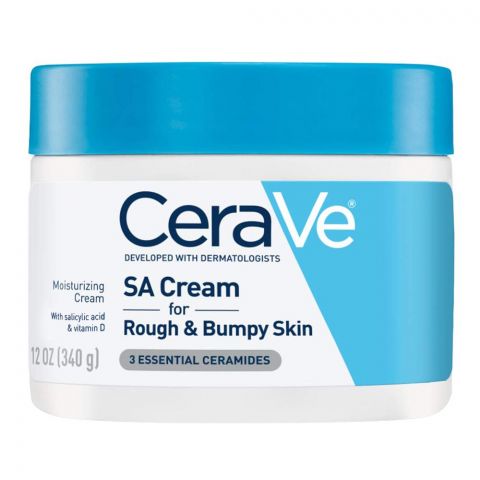 CeraVe SA Moisturizing Cream For Rough & Bumpy Skin, 340g