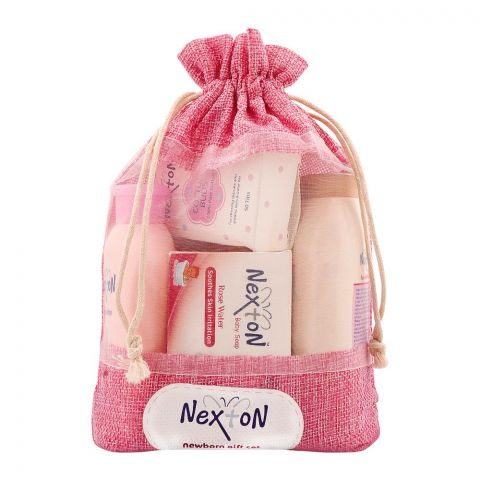 Nexton New Born Gift Set, 6 Pieces, Pink
