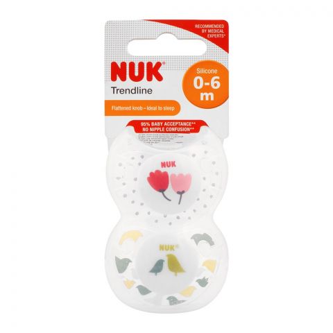 Nuk Trendline Silicone Soother, 0-6m, 10730072