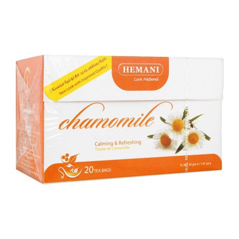 Hemani Chamomile Herbal Tea Bags, 20-Pack