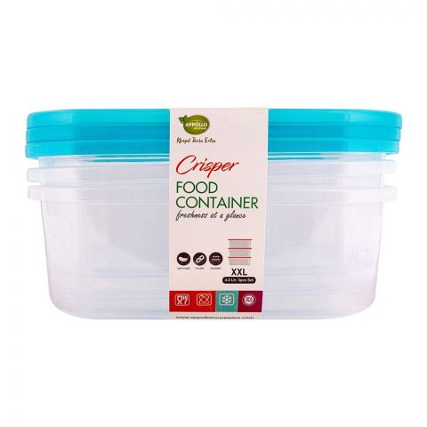 Appollo Crisper Food Container 3's Set, Turkish, 4 Liters