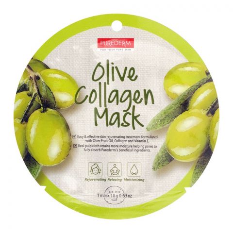 Purederm Olive Collagen Mask, 18g