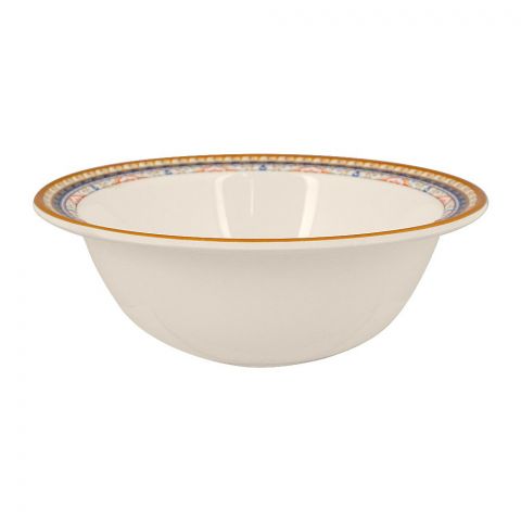 Sky Melamine Bowl, Golden, 8 Inches, Elegant Design, Durable Tableware