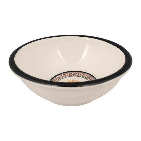 Sky Melamine Bowl, Black, 4 Inches, Classic Design, Durable Tableware
