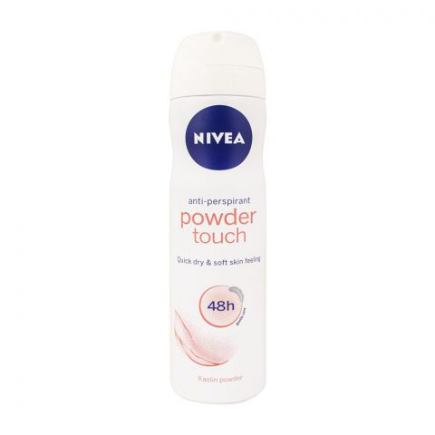 Nivea 48H Powder Touch Quick Dry Anti-Perspirant Body Spray, 150ml