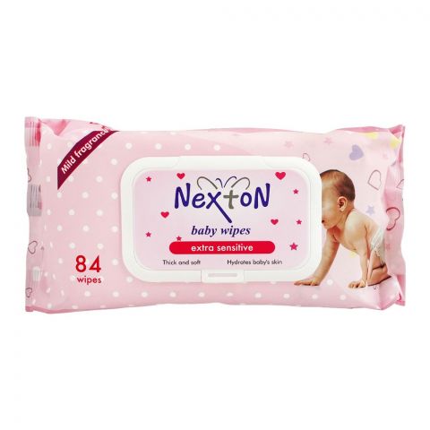 Nexton Extra Sensitive Baby Wipes, 84-Pack