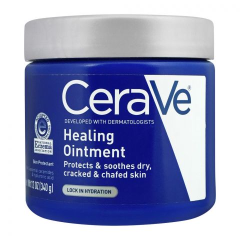 CeraVe Lock In Hydration Healing Ointment for Dry Cracked and Chafed Skin, 340g