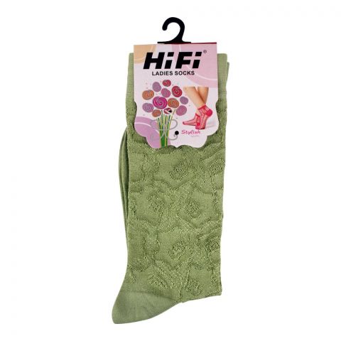 Hifi Ladies Socks, Dark Green